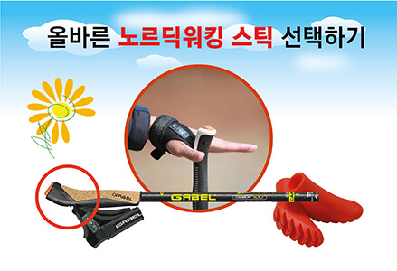 노르딕워킹 스틱 선택